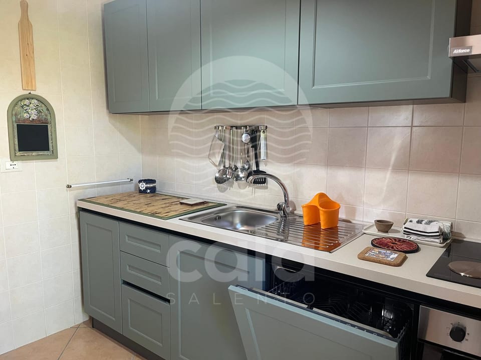 Kitchen or kitchenette, dishwasher, stove
