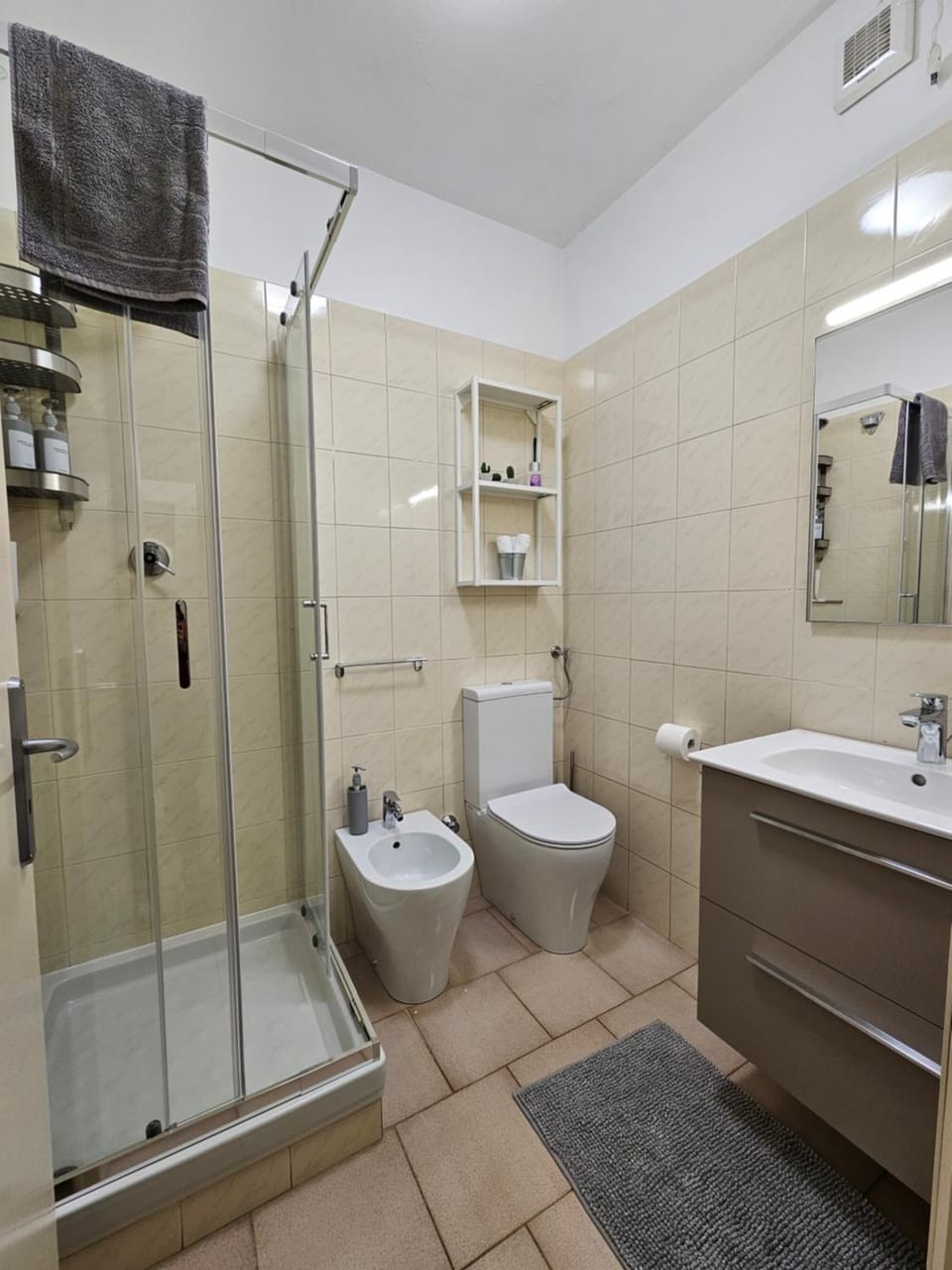 Shower, Toilet, Bathroom, bidet, towels