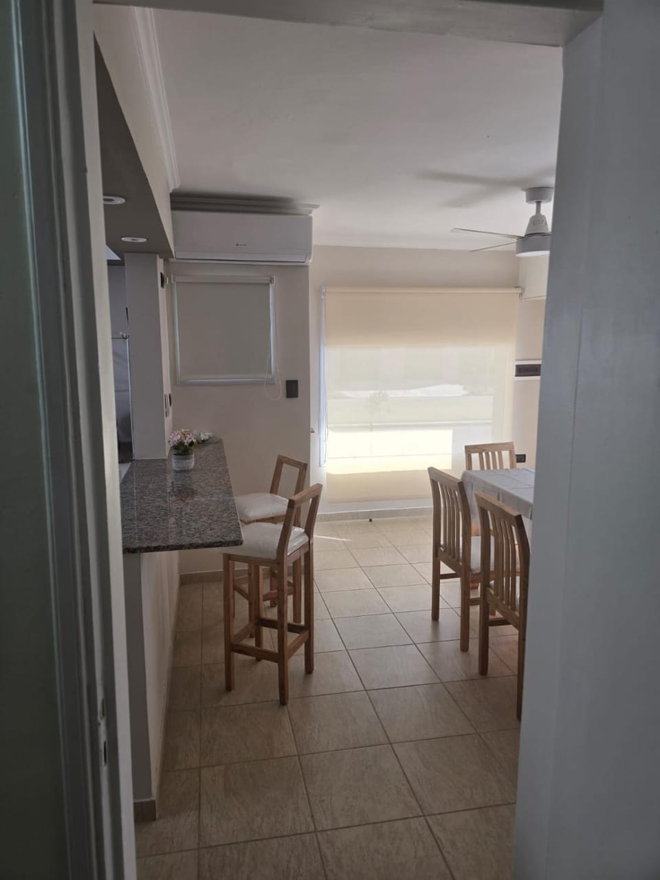 Dining area, air conditioner