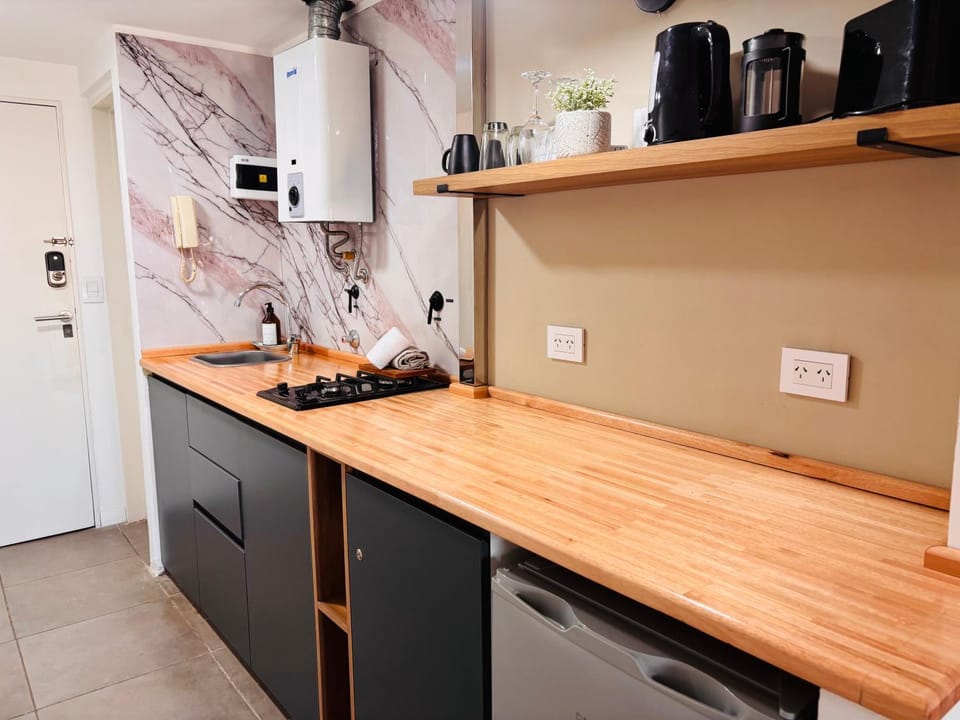 Coffee/tea facilities, Kitchen or kitchenette, minibar, stove, toaster