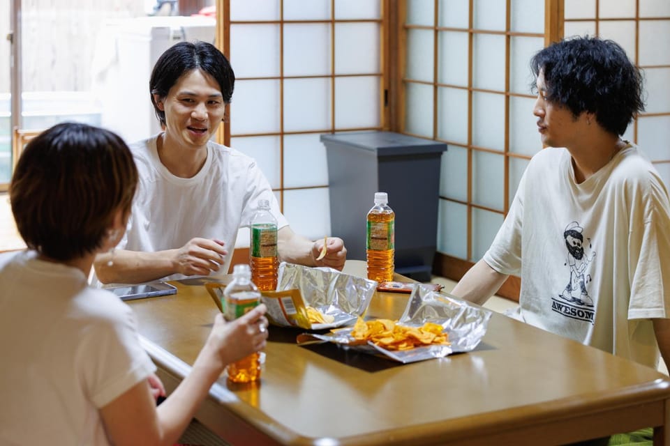 Living room, group of guests