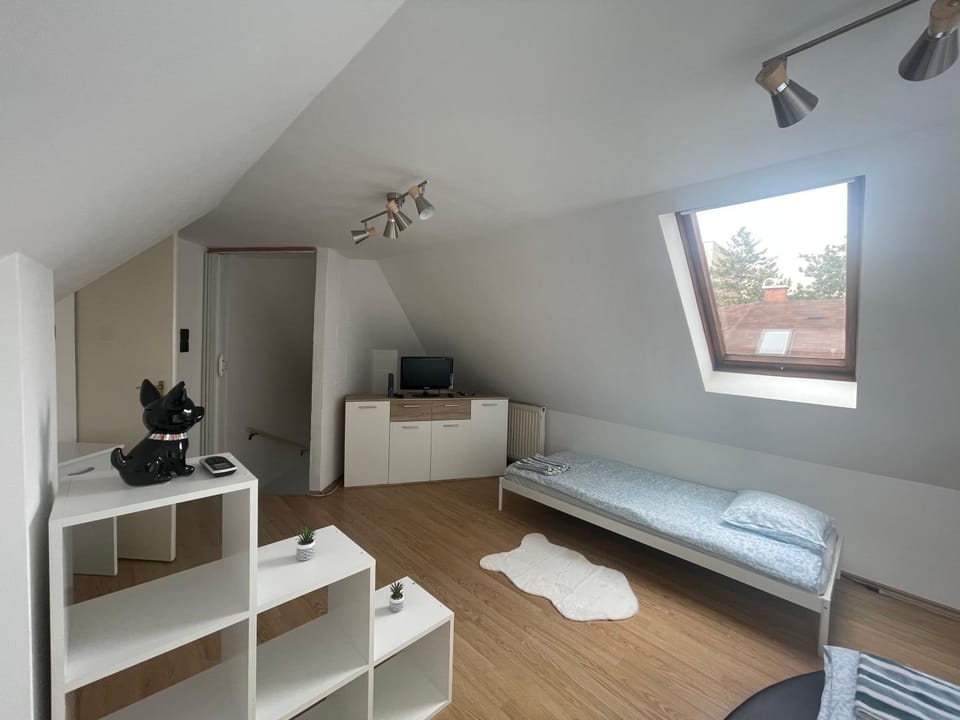 Bed, TV and multimedia, Bedroom