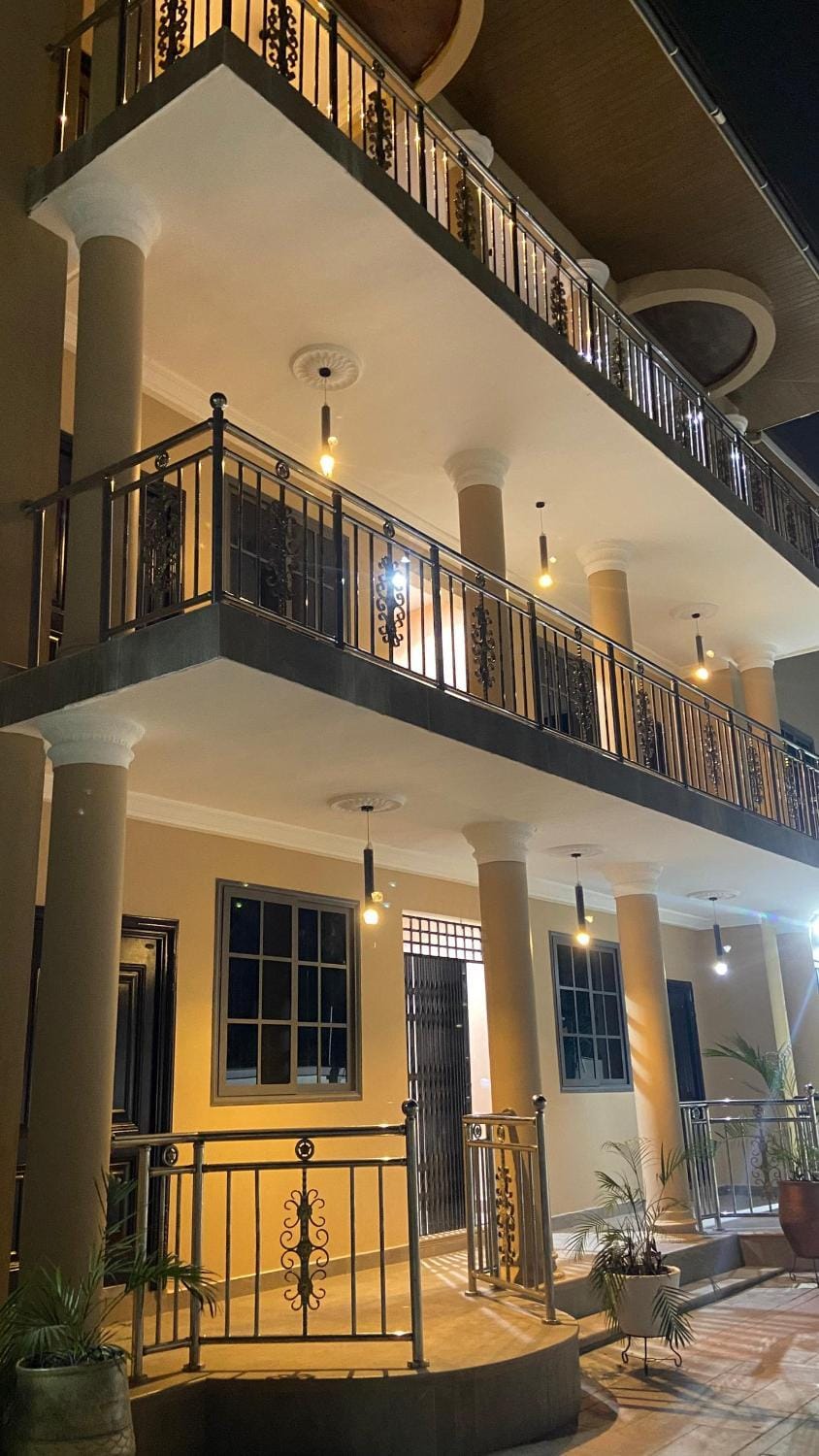 Property building, Night, Balcony/Terrace