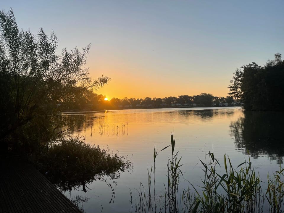 Natural landscape, Lake view, Sunrise