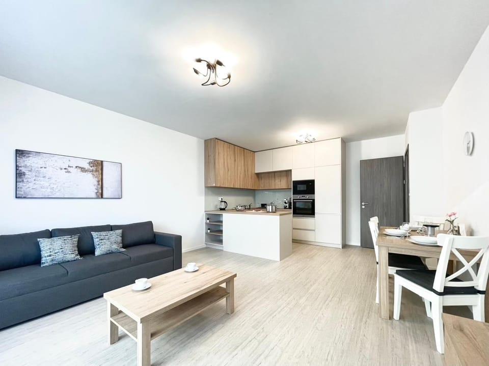 Kitchen or kitchenette, Living room, Dining area