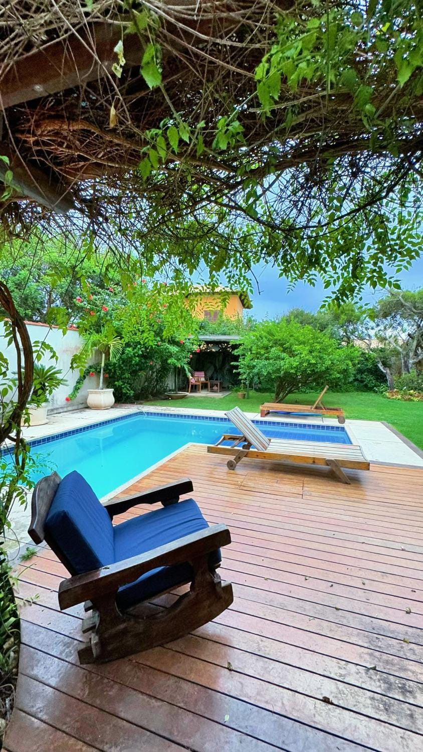 Patio, Spring, Day, Natural landscape, Garden view, Pool view, Swimming pool