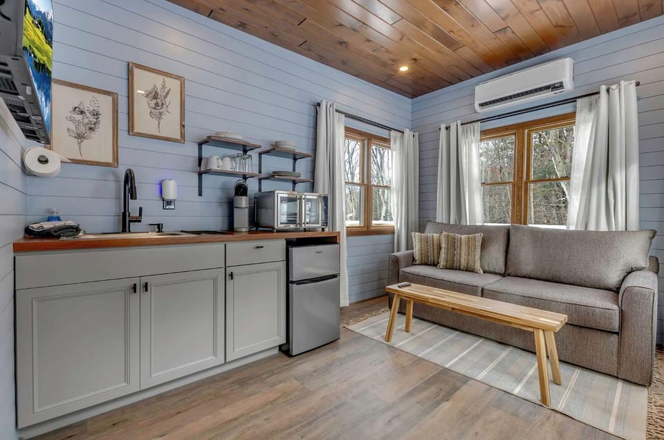 Modern Tiny Home Wraparound Deck House in Cattaraugus