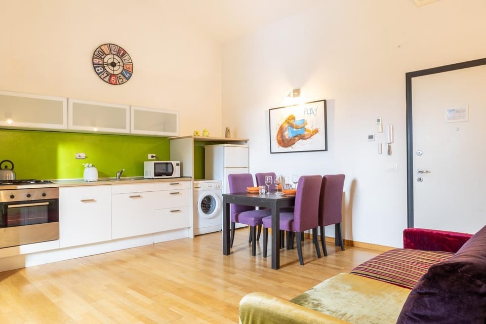 Kitchen or kitchenette, Living room, Dining area