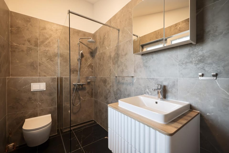 Shower, Toilet, Bathroom, towels