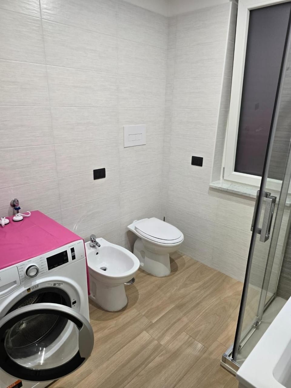 Toilet, Bathroom, washing machine