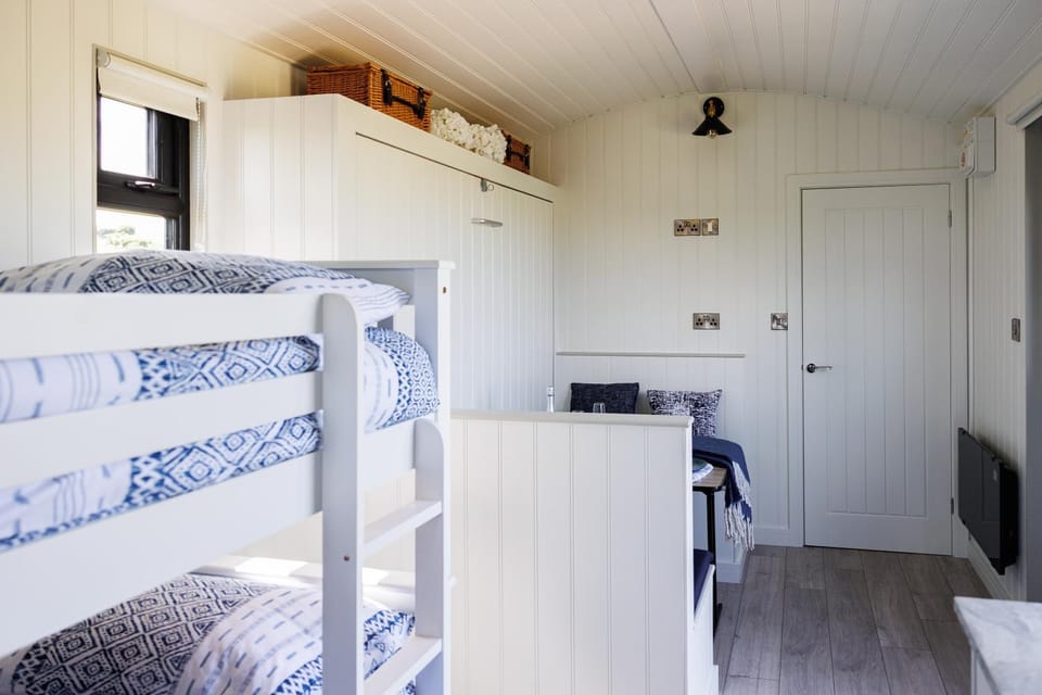 Quarterlands Glamping, Shepherds hut Bracken Luxury tent in Northern Ireland