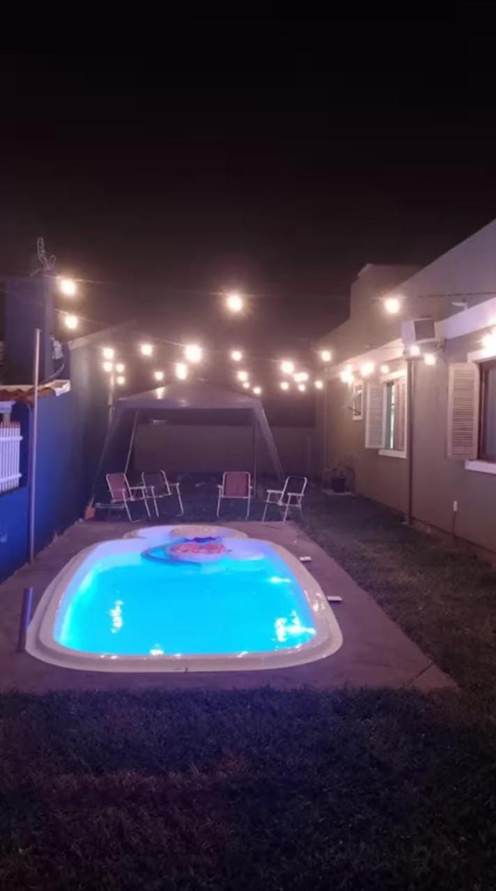 Night, Pool view, Swimming pool