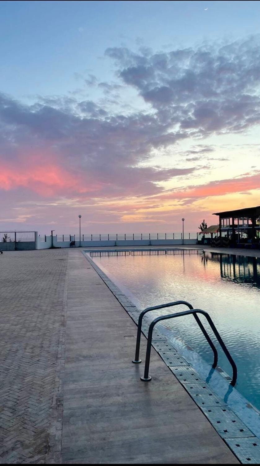 Natural landscape, Pool view, Sea view, Swimming pool, Sunset