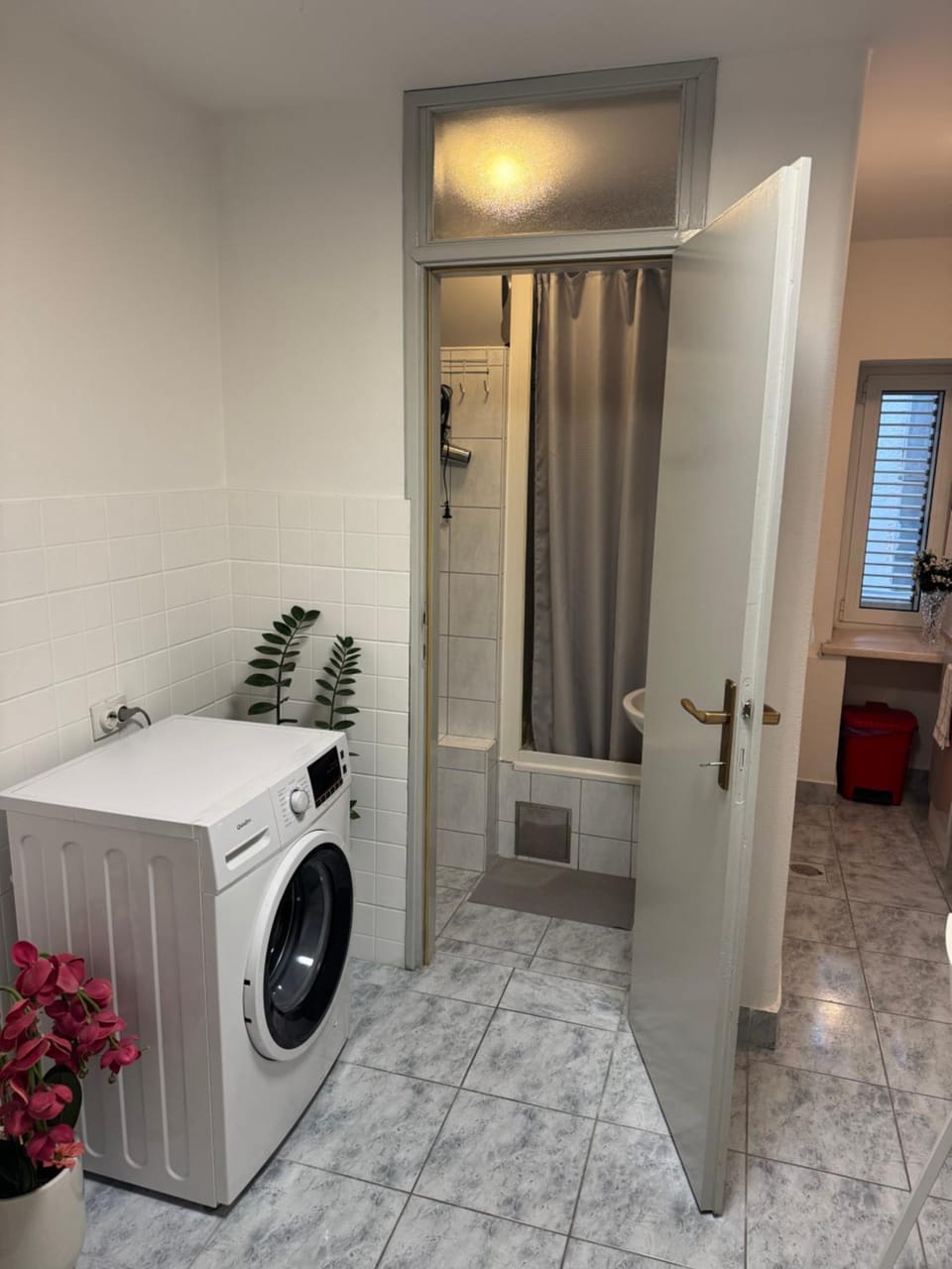 Shower, Bathroom, washing machine