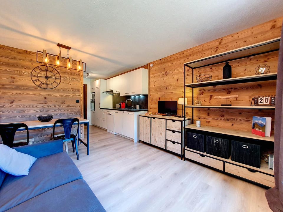 Studio rénové pour 5 pers, balcon, garage, WiFi - La Clusaz - FR-1-818-29 Apartment in La Clusaz