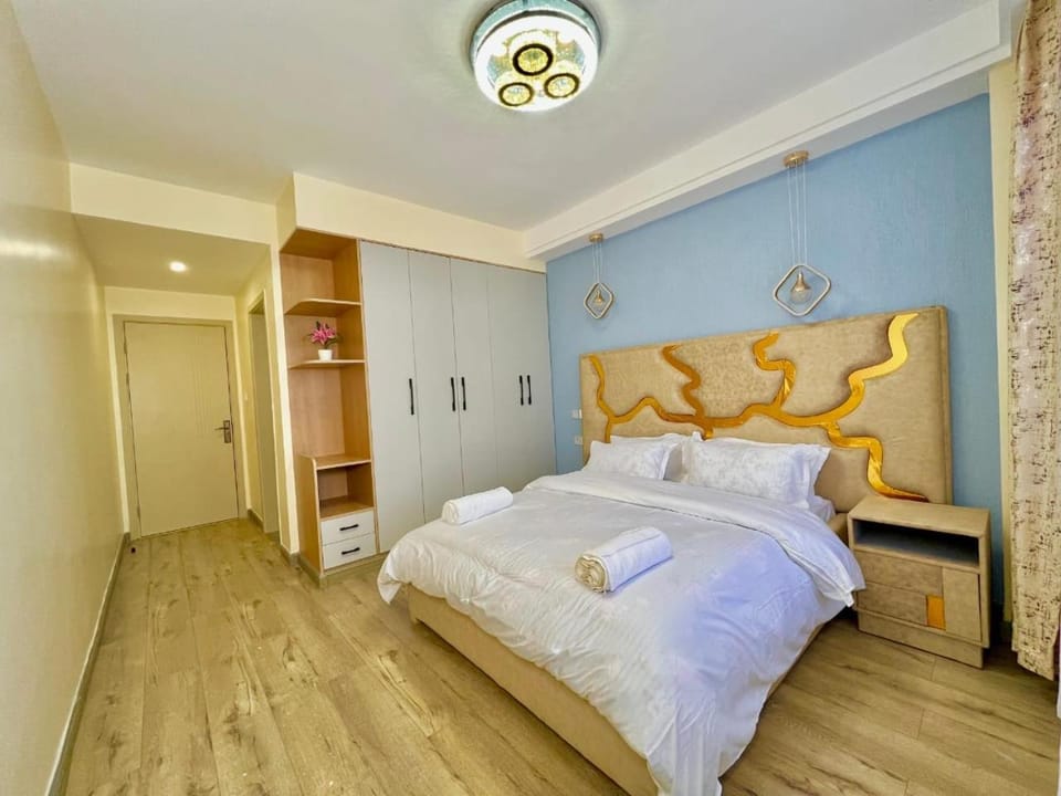 the serene suites executively furnished two bedroom apartment with amazing city views,heated swimming pool ,ample parking space and fully equipped gym Apartment in Nairobi