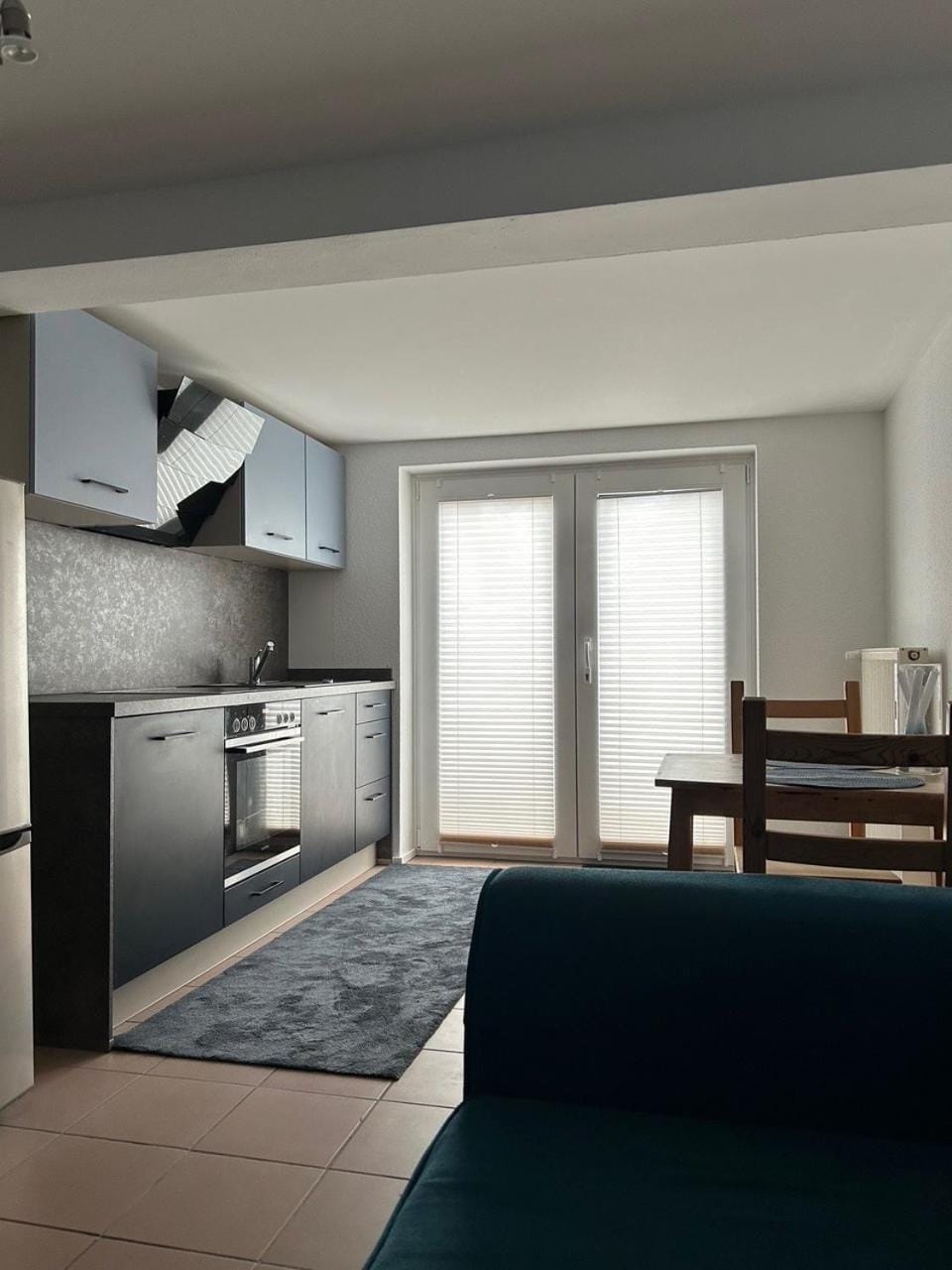 Kitchen or kitchenette, Living room, Dining area