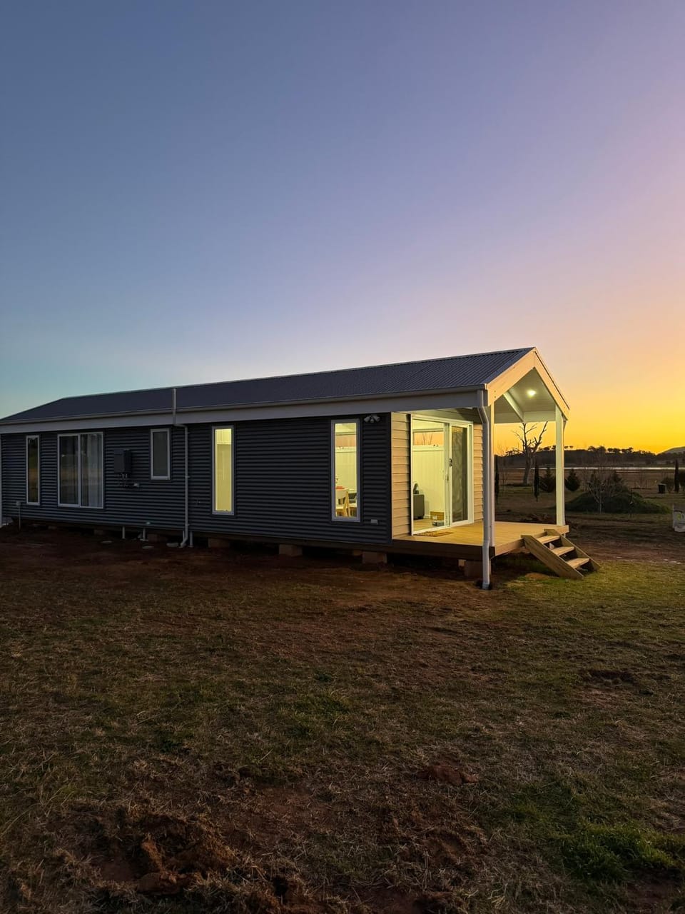 Property building, Sunset