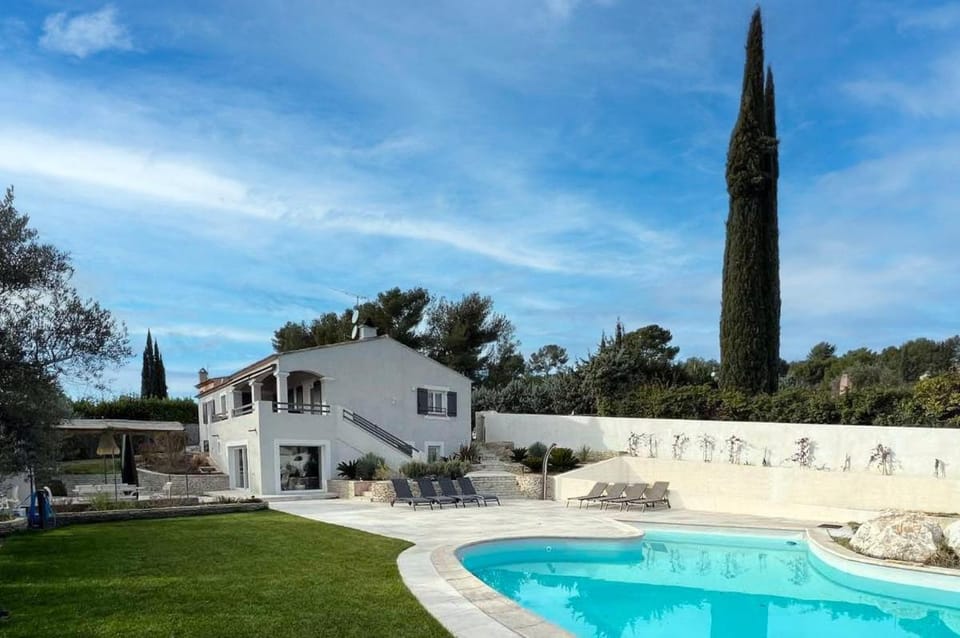 Natural landscape, Garden, Garden view, Swimming pool