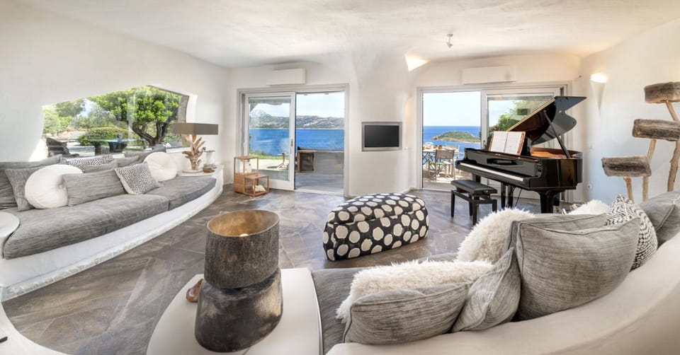 Natural landscape, Living room, Seating area, Sea view