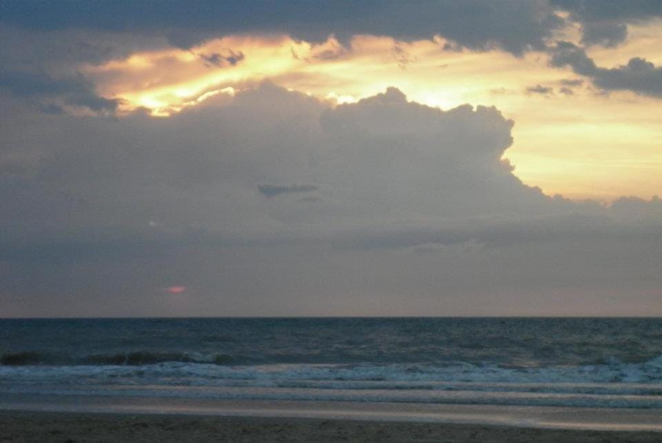 Natural landscape, Beach, Sea view, Sunset