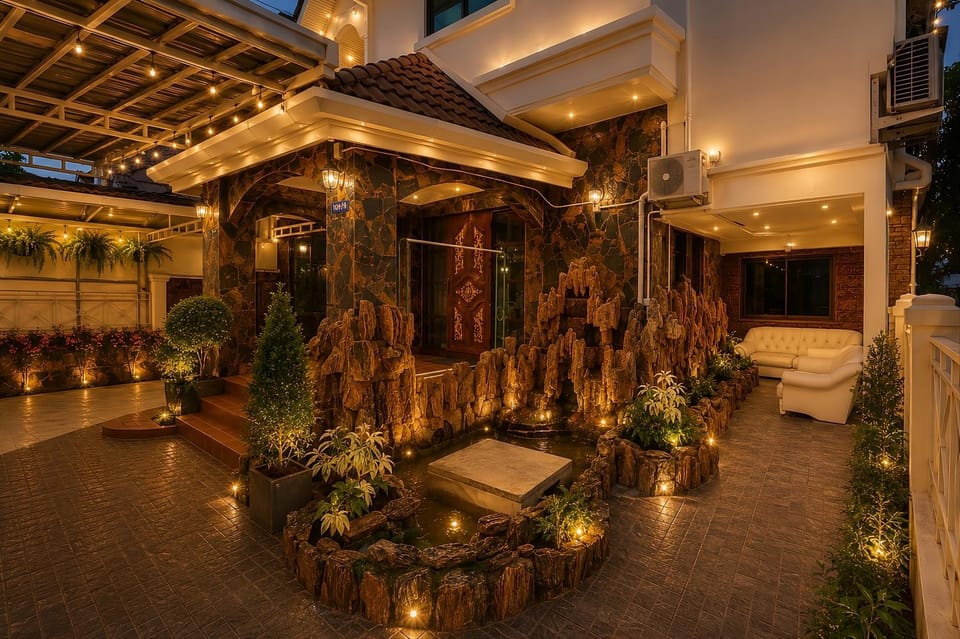 Property building, Patio, Day, Night, Garden, Seating area, Garden view