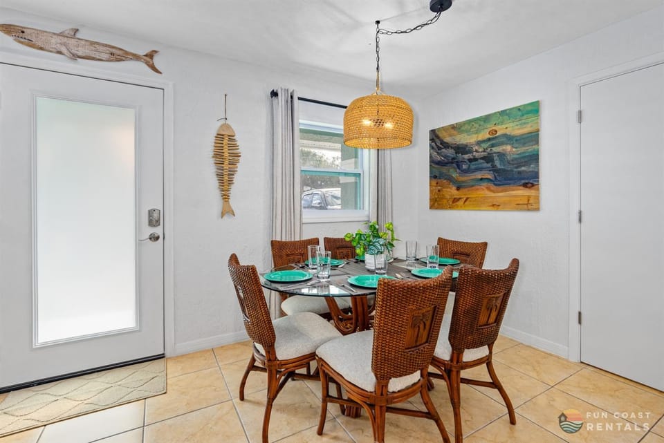 Dog Friendly Home with Private Yard, Office & Fire Pit! STEPS to the Beach! House in New Smyrna Beach