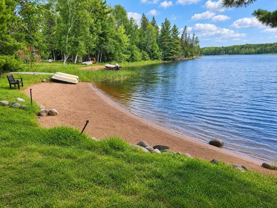Natural landscape, Beach, Canoeing, Lake view