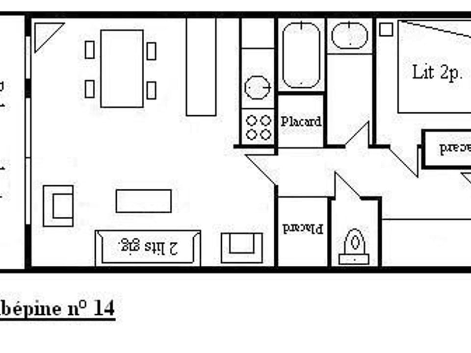 Appartement 2 pièces à Méribel avec parking proche ski Apartment in Les Allues