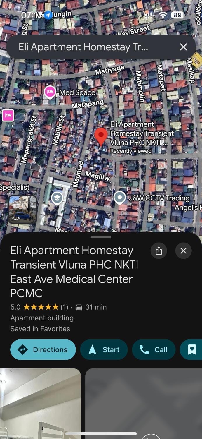 Home stay near at Vluna Medical Center Kalayaan Avenue, Philippine Heart Center, East Avenue Medical Hospital, Quezon City Vacation rental in Quezon City