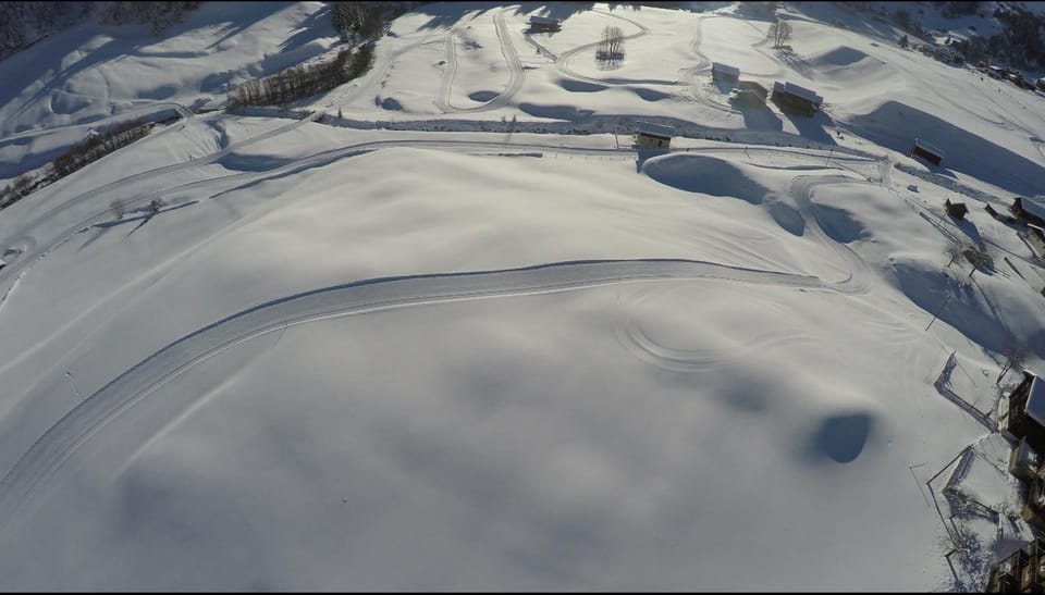 Natural landscape, Bird's eye view, Winter