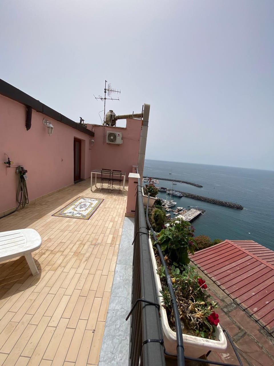 Patio, Day, Natural landscape, View (from property/room), Balcony/Terrace, Sea view, sunbed