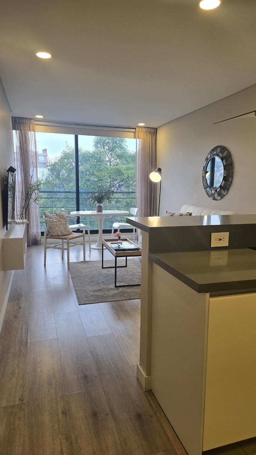 TV and multimedia, Kitchen or kitchenette, Living room, Seating area, Dining area