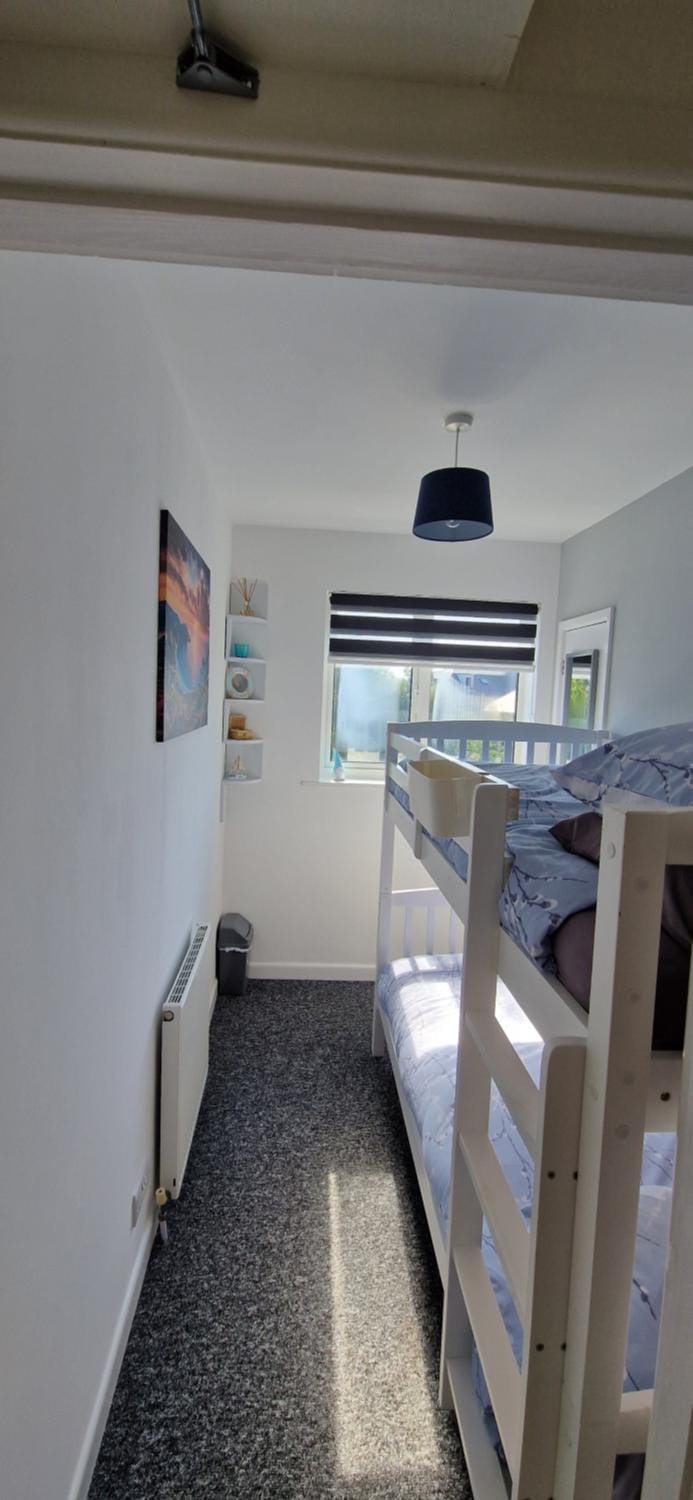 bunk bed, wardrobe