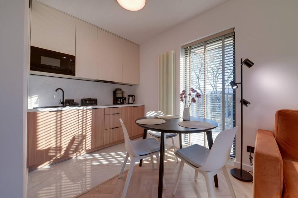 Kitchen or kitchenette, Dining area, stove