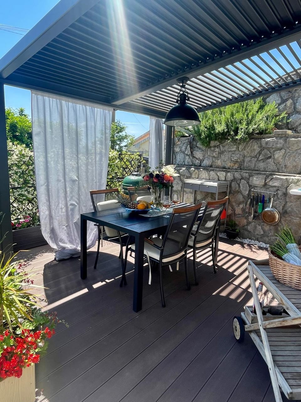 Balcony/Terrace, Seating area, Garden view