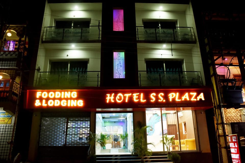 Property building, Night, Property logo or sign