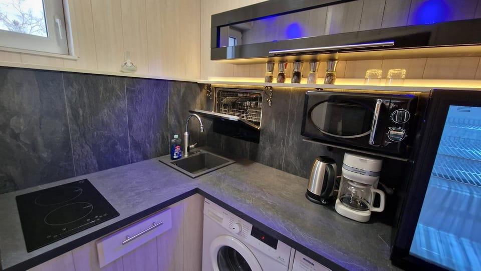 Coffee/tea facilities, Kitchen or kitchenette, dishwasher, minibar, stove, washing machine, dryer