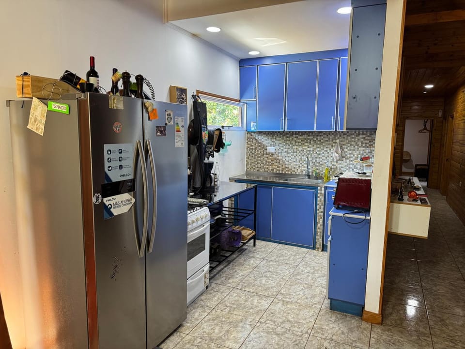 Kitchen or kitchenette, oven