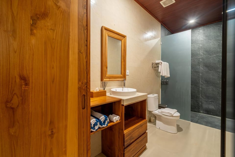 Shower, Toilet, Bathroom, bidet, towels, wardrobe