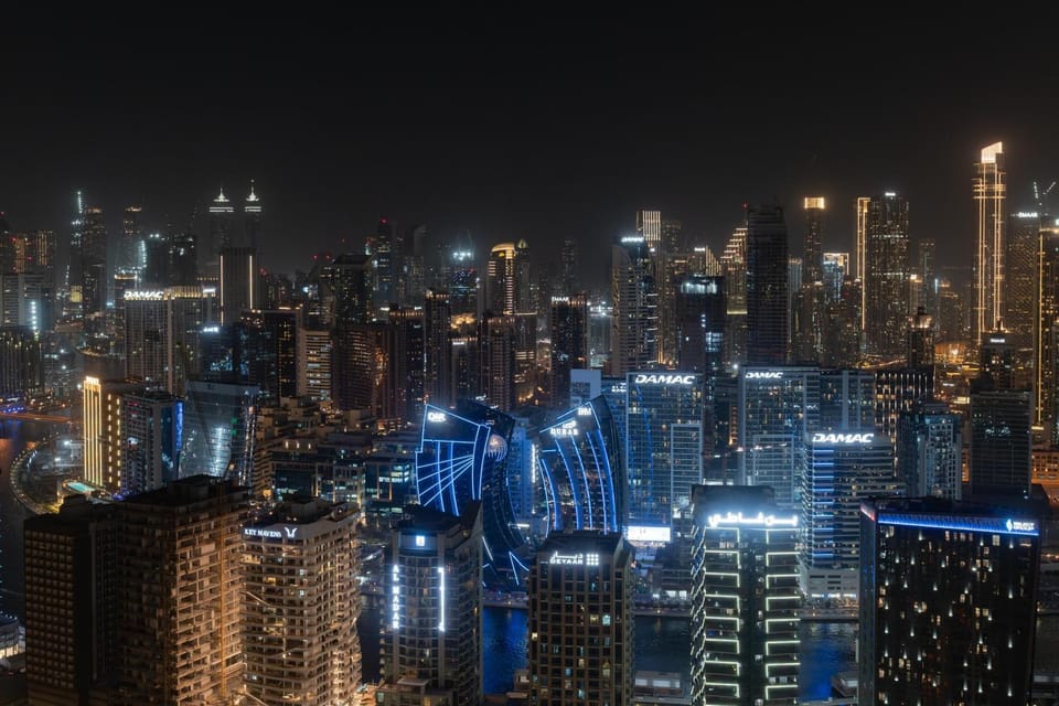 Night, Bird's eye view, City view