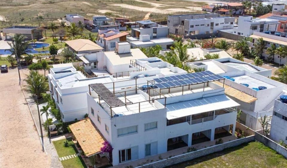 Property building, Natural landscape, Bird's eye view, Parking