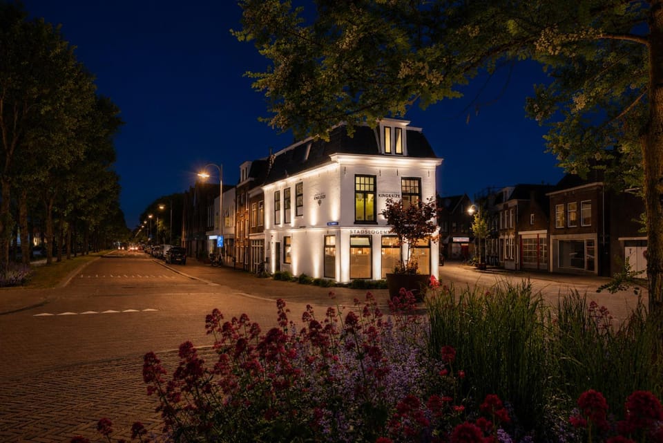 Property building, Night, Neighbourhood, Street view