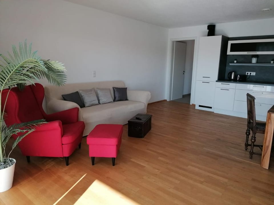 Kitchen or kitchenette, Living room, Seating area