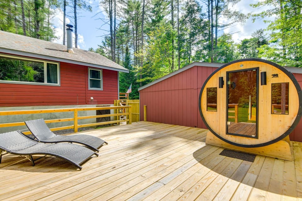 Forested Retreat w/ Sauna: 5 Mi to Schroon Lake House in Adirondack Mountains