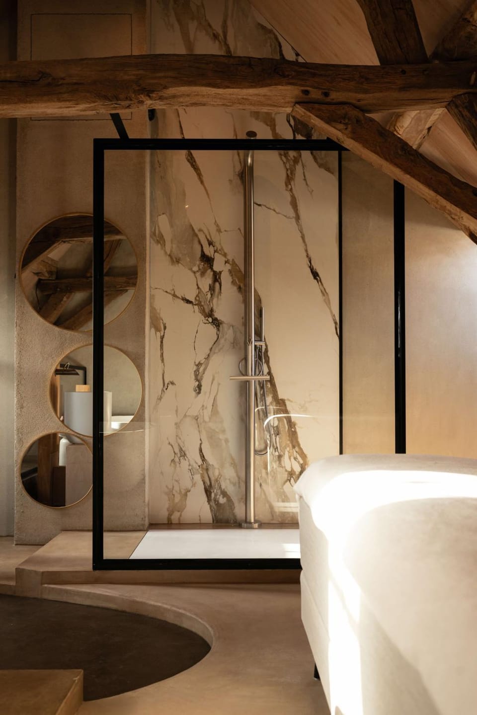 Bed, Bathroom, Bedroom