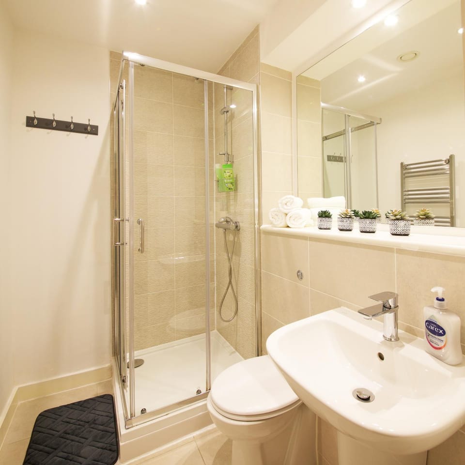 Shower, Toilet, Bathroom, towels