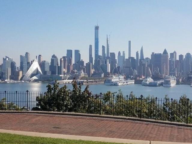 Nearby landmark, Day, Natural landscape, City view, River view