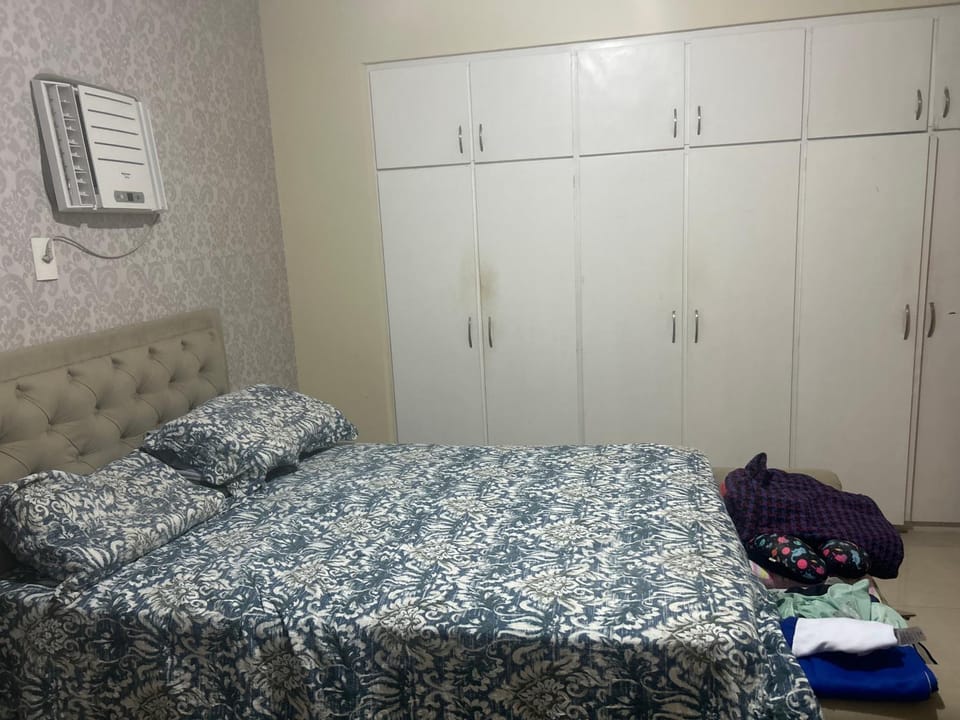 Bed, Photo of the whole room, Bedroom, towels, wardrobe