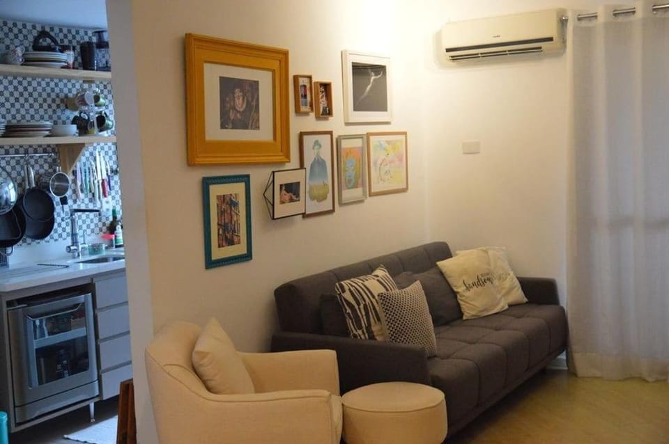 Kitchen or kitchenette, Living room, air conditioner